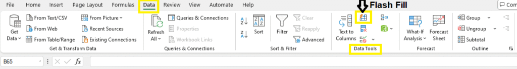 Flash Fill Flash Fill in Excel