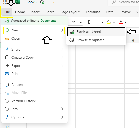 New Blank Workbook Excel Online Free