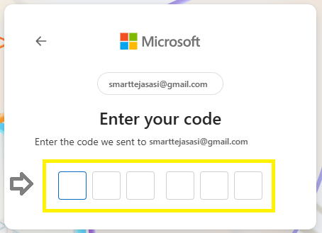 enter the code for sign in screen Excel Online Free