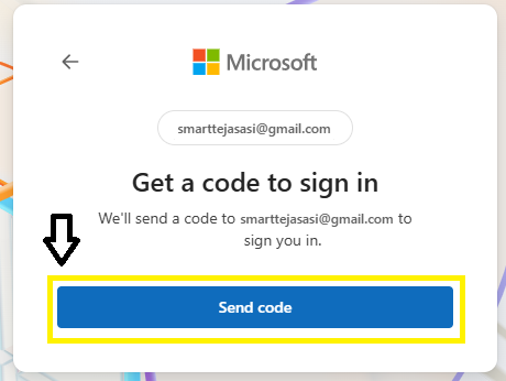 get a code to sign in screen 1 Excel Online Free