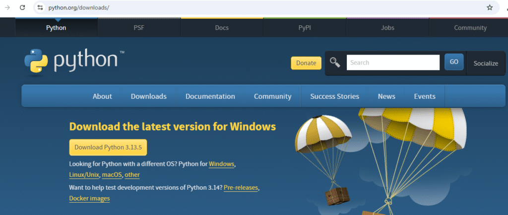 image 12 Setup for Python