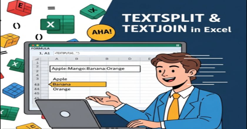 TEXTSPLIT and TEXTJOIN in Excel