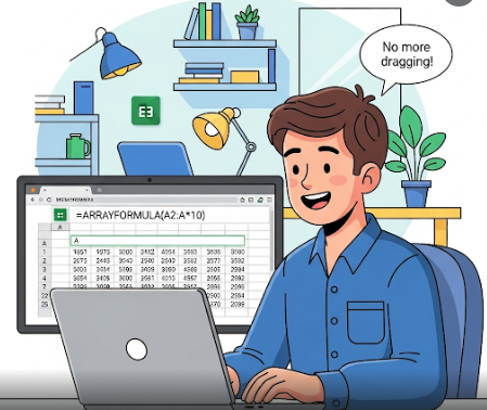 Arrayformula in google sheets