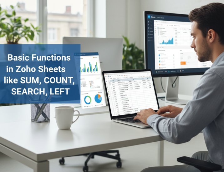 Basic Functions in Zoho Sheets