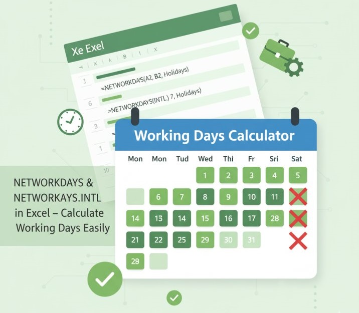 Networkdays Function in Excel
